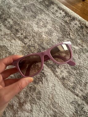 Ray-Ban Lavender Wayfarer Sunglasses with Brown Lenses